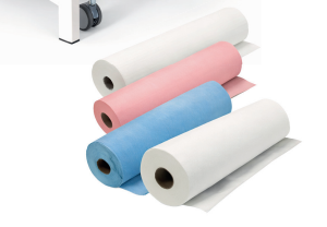 Satin paper for stretcher and examination table