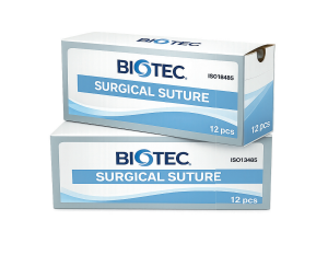 Triclosan-coated polydioxanone monofilament suture with unidirectional barbs