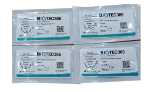 Braided polyester suture size 2.0