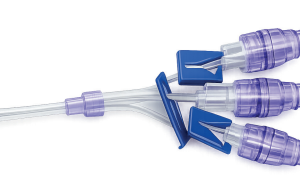 3- Way stopcocks closed system, needle-free injection and aspiration valve, neutral displacement for venous vascular access