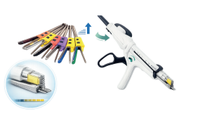 Articulating reload with progressive staples height measurement