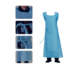 Fluid- resistant protective apron