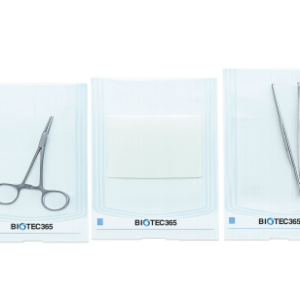 Flat heat-sealing sterelization pouch